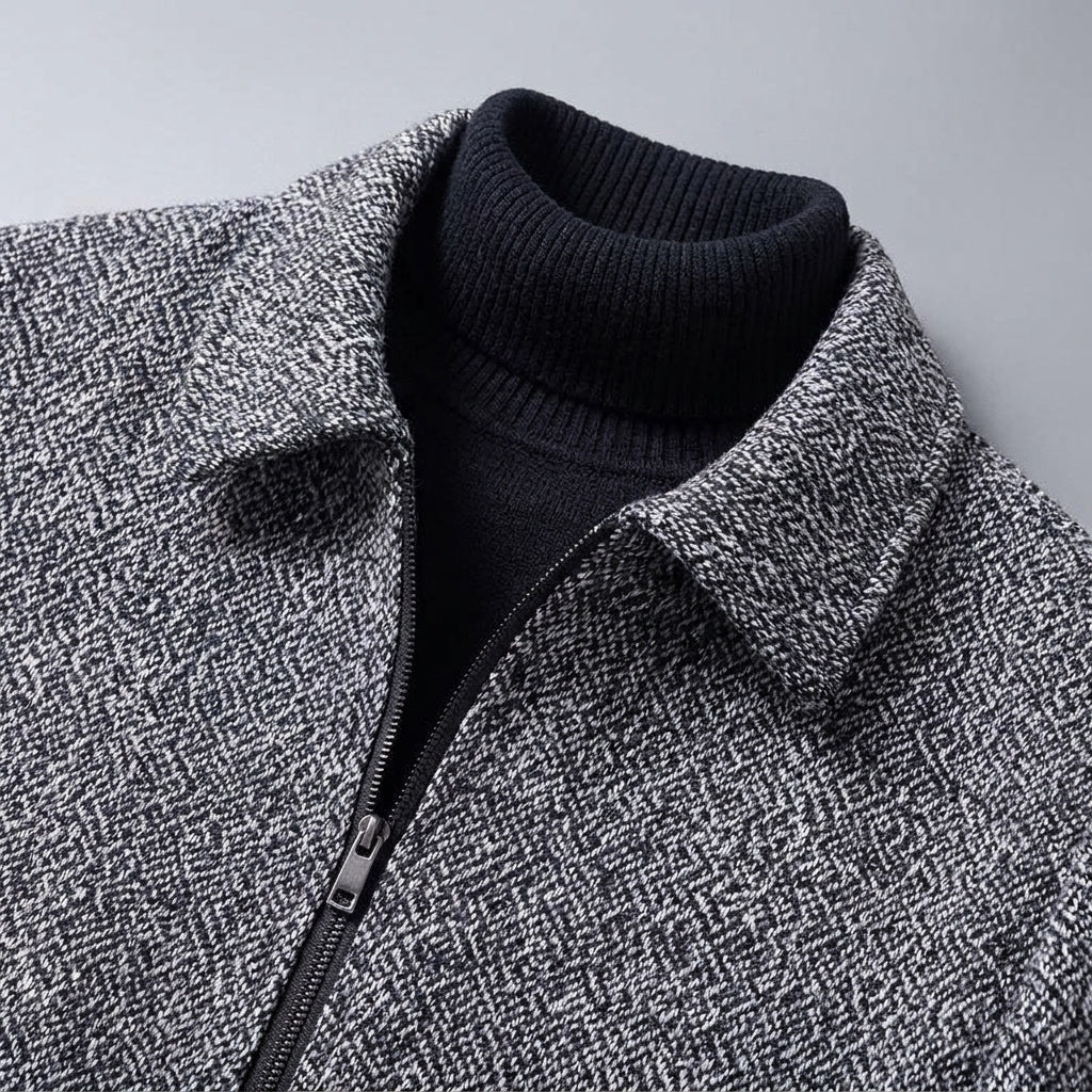 Albany Knit Wool Jacket - Men's Zip Up Wool Jacket