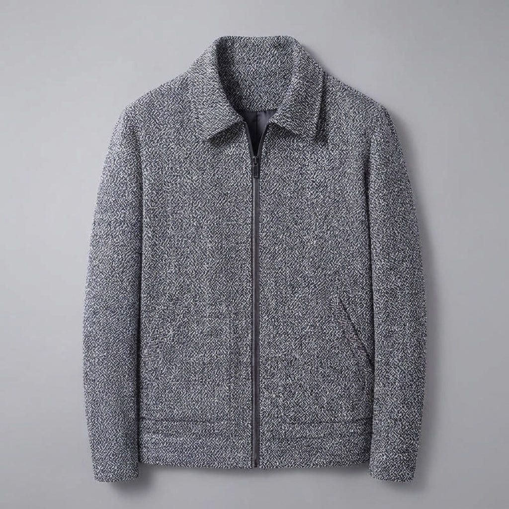 Albany Knit Wool Jacket - Men's Zip Up Wool Jacket