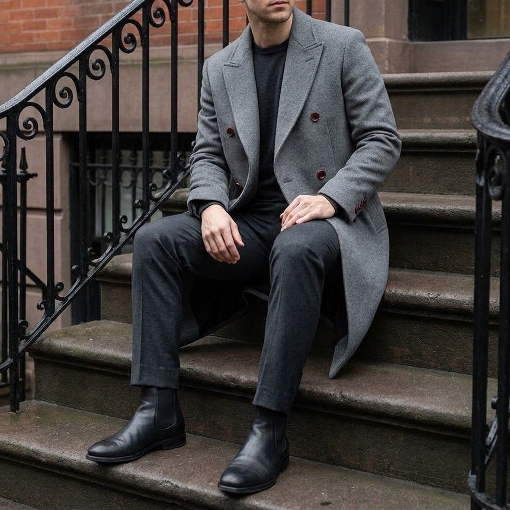Rothwell Wool Overcoat - Men's Double Breasted Coat