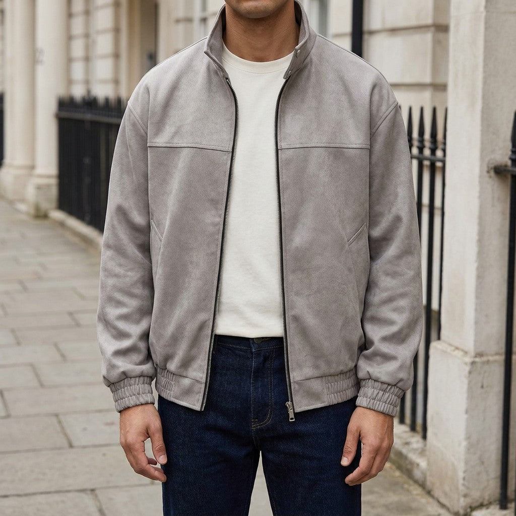Arizona Suede Jacket - Men's Retro Suede Jacket