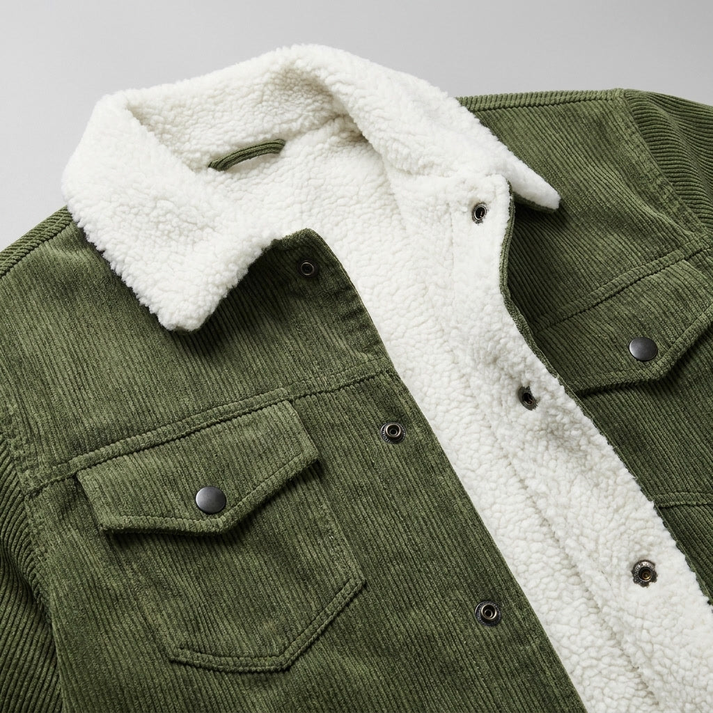 Hudson Corduroy Jacket - Fleece Lined Men's Jacket