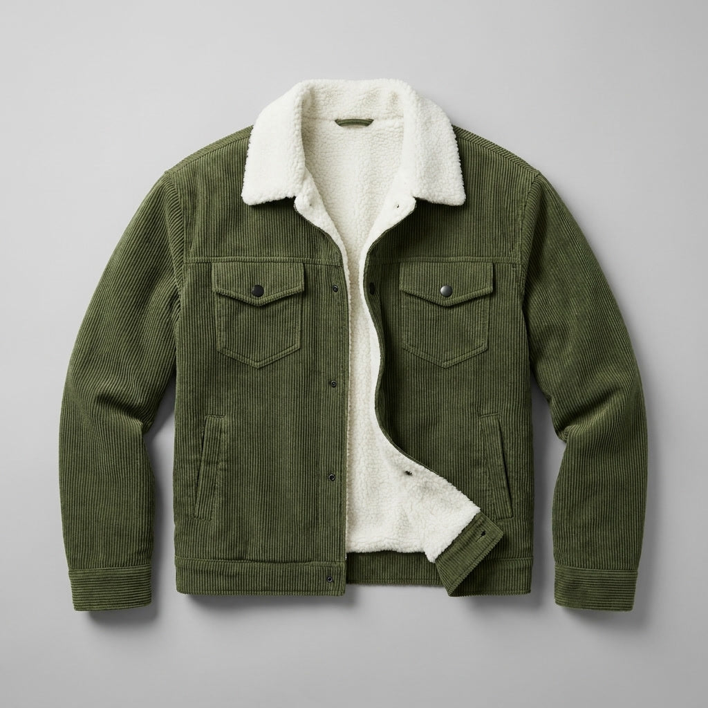 Hudson Corduroy Jacket - Fleece Lined Men's Jacket