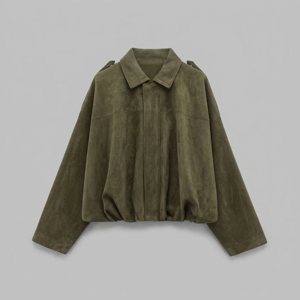 Renna Suede Bomber Jacket - Men's Cropped Bomber