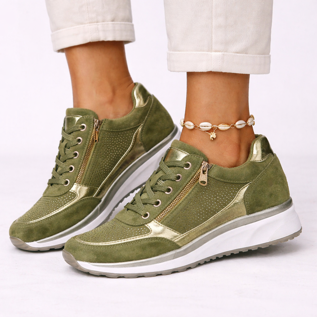 Orthopaedic Platform Sneakers - Women's Zip Trainers