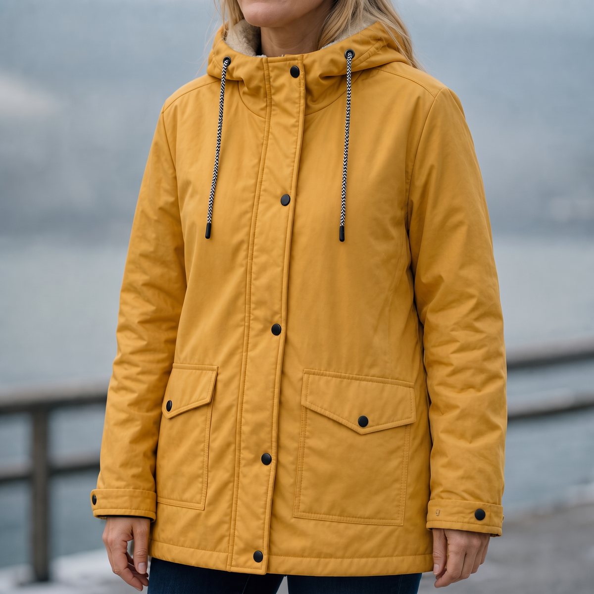 Windloft Windproof Hooded Jacket - Women's Fleece-Lined