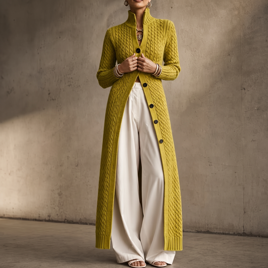 Cablemere Cable Knit Cardigan - Women's Long Duster Knit