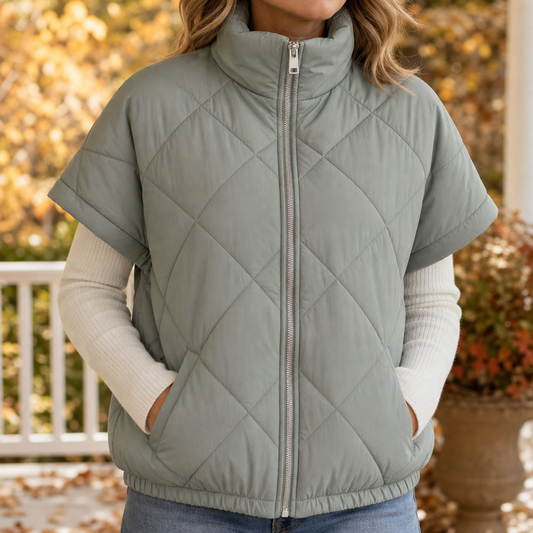 Quilta Diamond-Quilted Gilet - Relaxed Fit Women's Vest