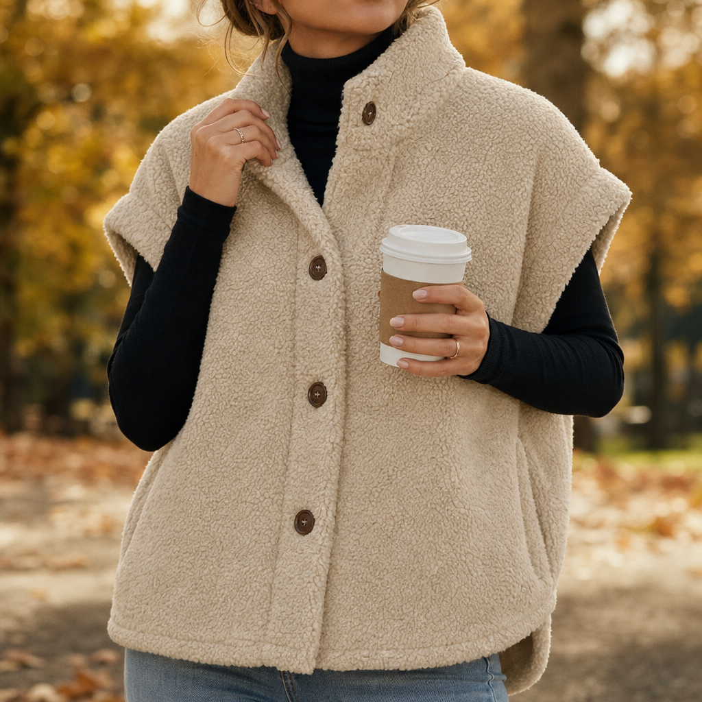 Hearth & Hush Sherpa Gilet - Fleece-Look Women's Vest
