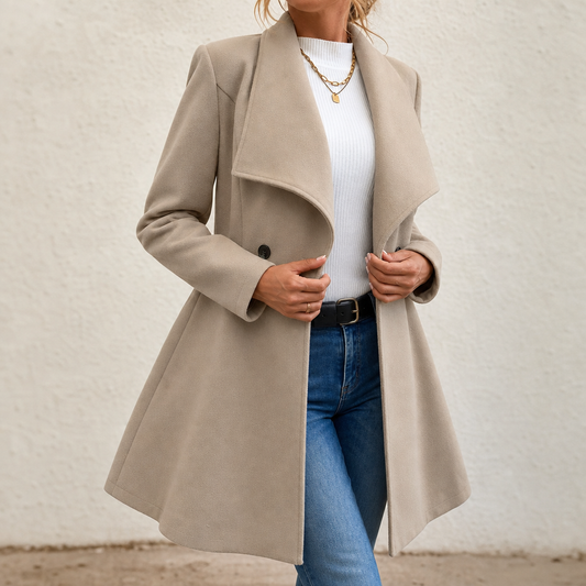 Elowen A Line Overcoat - Women's Double Breasted Coat