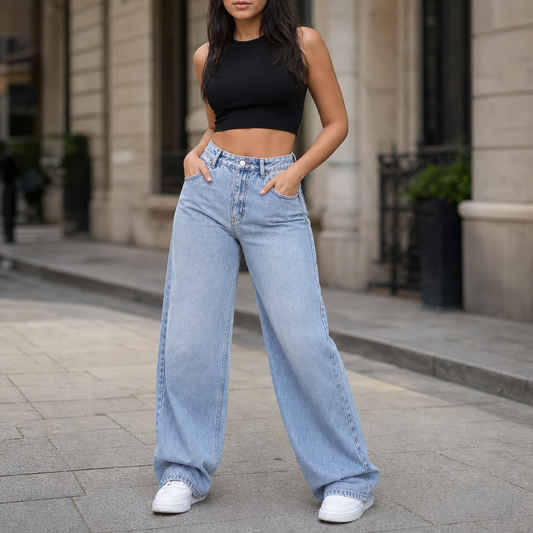 Vela Straight Jeans - High Rise Relaxed Women's Jeans
