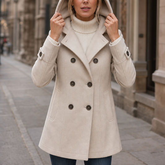 Mayfield Hooded Peacoat - Women's Double Breasted Coat