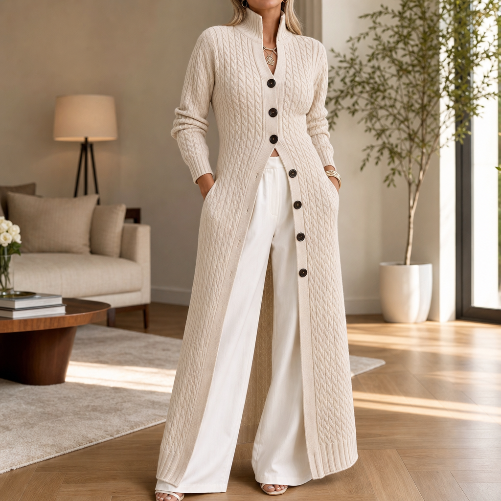 Cablewick Cable Knit Duster - Women's Long Cardigan