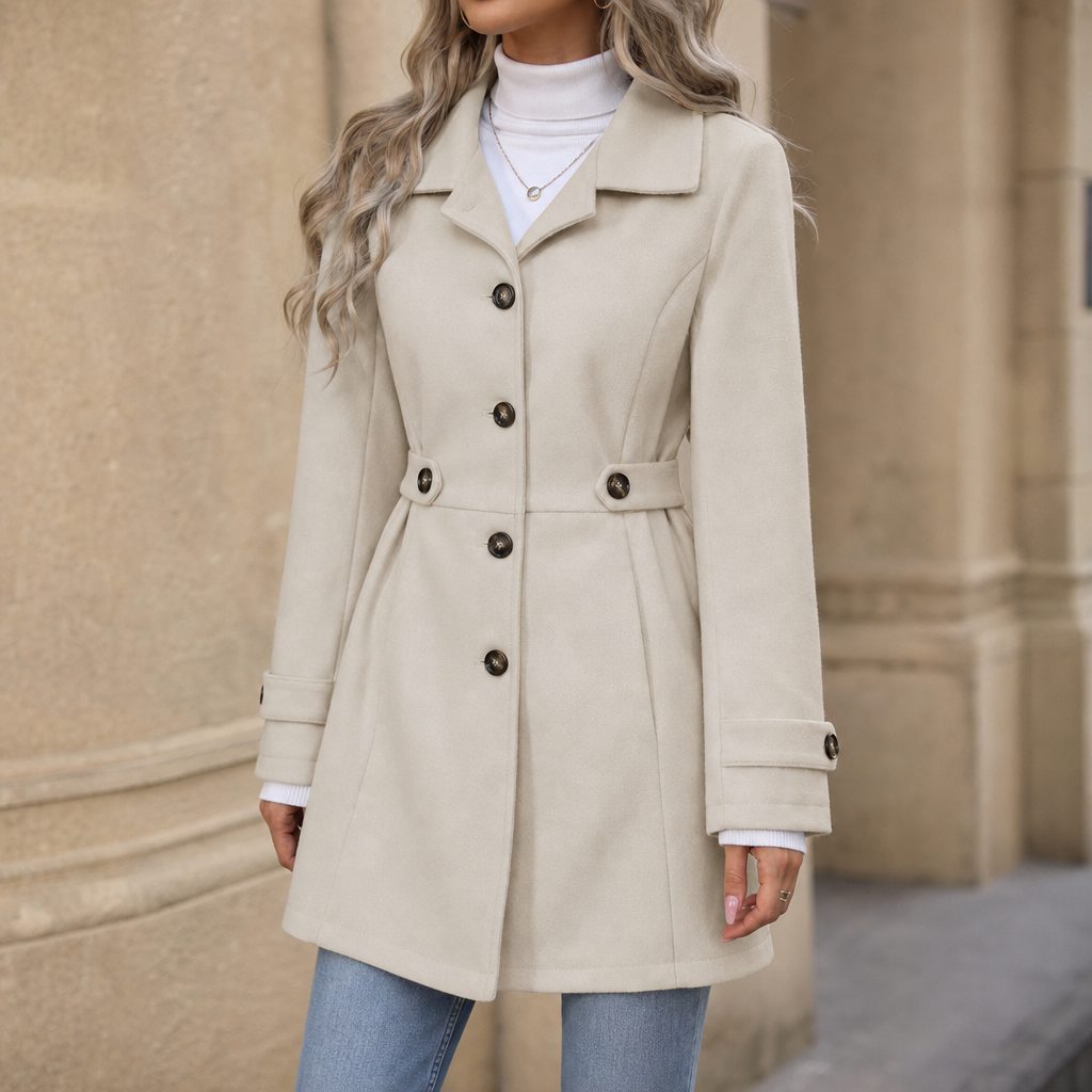 Vestalle Belted Trench Coat - Women's Tailored Lined Coat