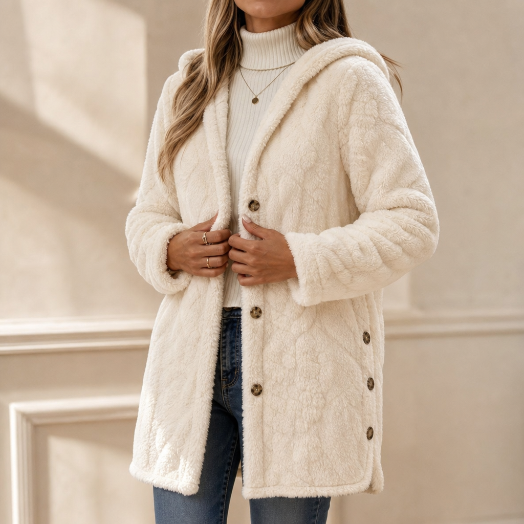 Hearth & Hood Cardigan - Hooded Button Front Women's Knit