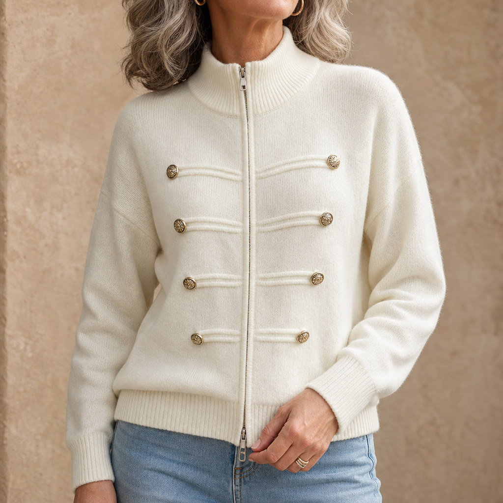 Zipelle Two-Way Zip Cardigan - Women's Sweater Jacket