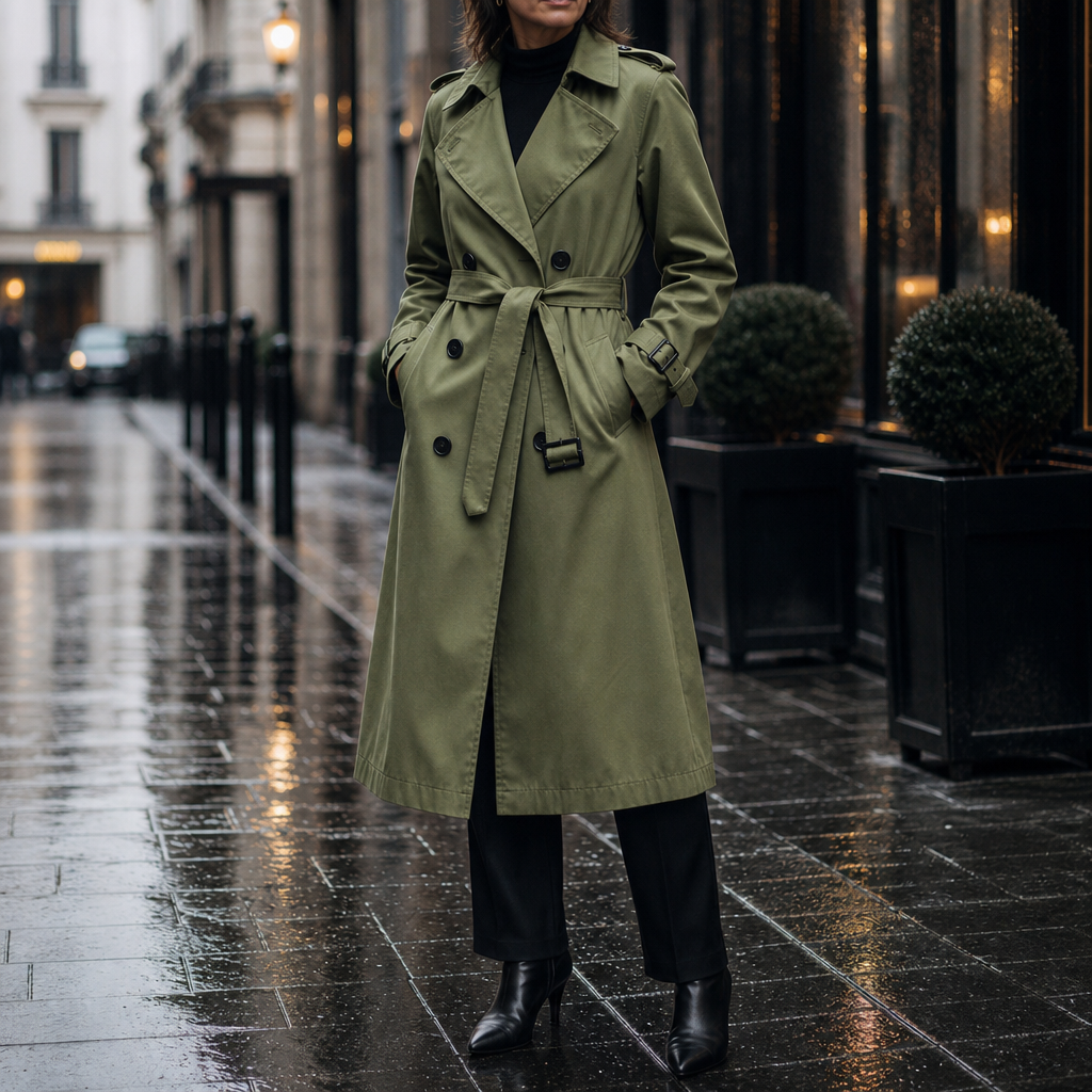 Mayfield Long Trench Coat - Women's Double-Breasted Coat