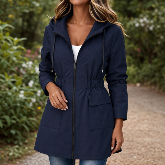 Rainfelle Rain Jacket - Drawstring Waist Women's Coat