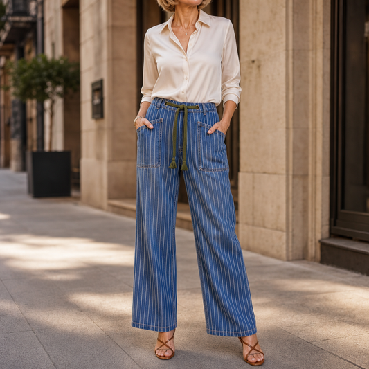 Lunaline Stripe Jeans - Vertical Stripe Women's Jeans