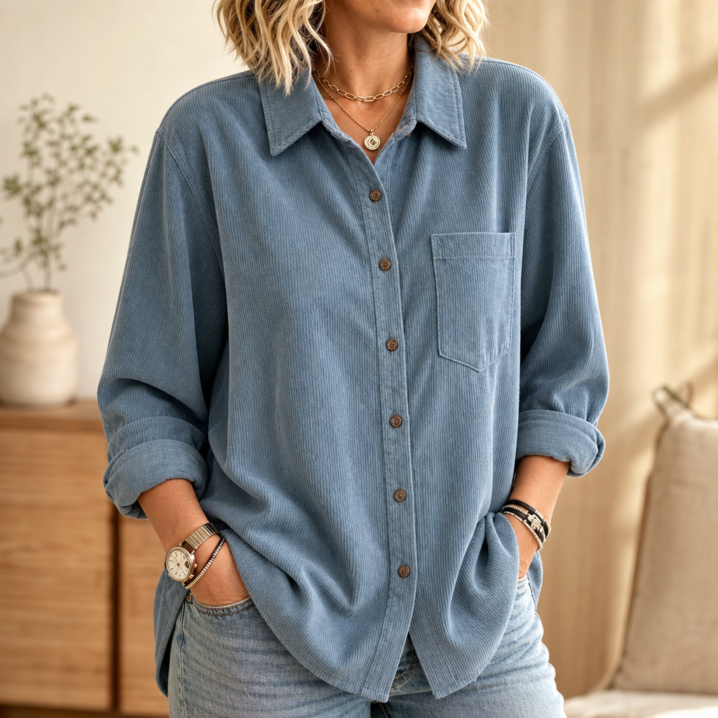 Cordelle Corduroy Shirt Jacket - Button Women's Shacket