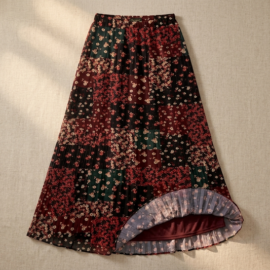 Floressa Chiffon Maxi Skirt - Women's Pleated Maxi Skirt