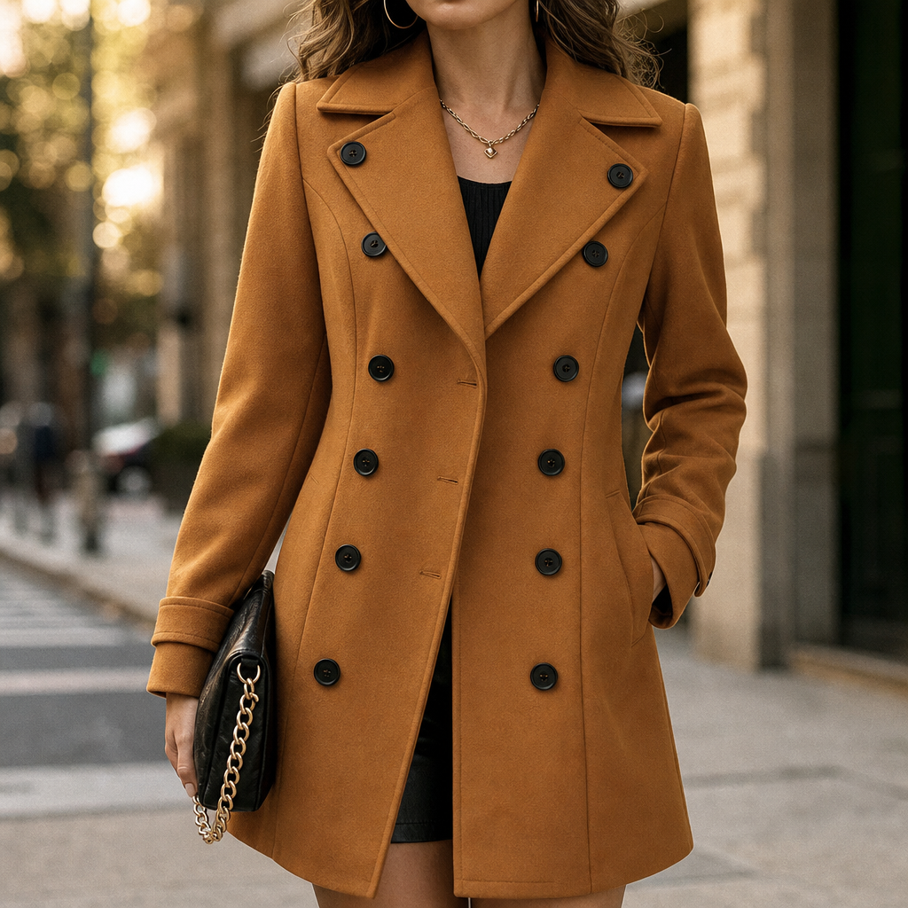 Overcoat & Co. Double-Breasted Coat - Women's Wool Blend