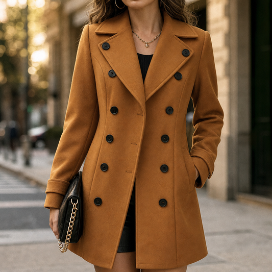 Overcoat & Co. Double-Breasted Coat - Women's Wool Blend
