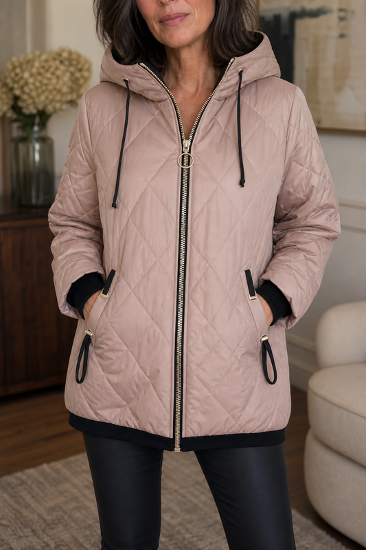Wearbella Quilted Hooded Jacket - Longline Women's Coat