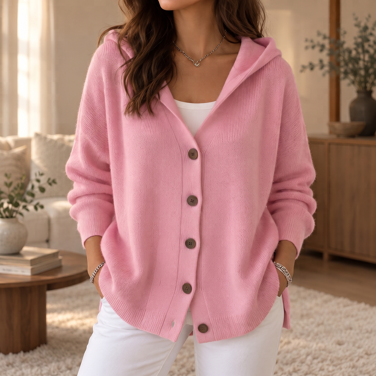 Softcove Hooded Cardigan - Women's A Line Cotton Knit