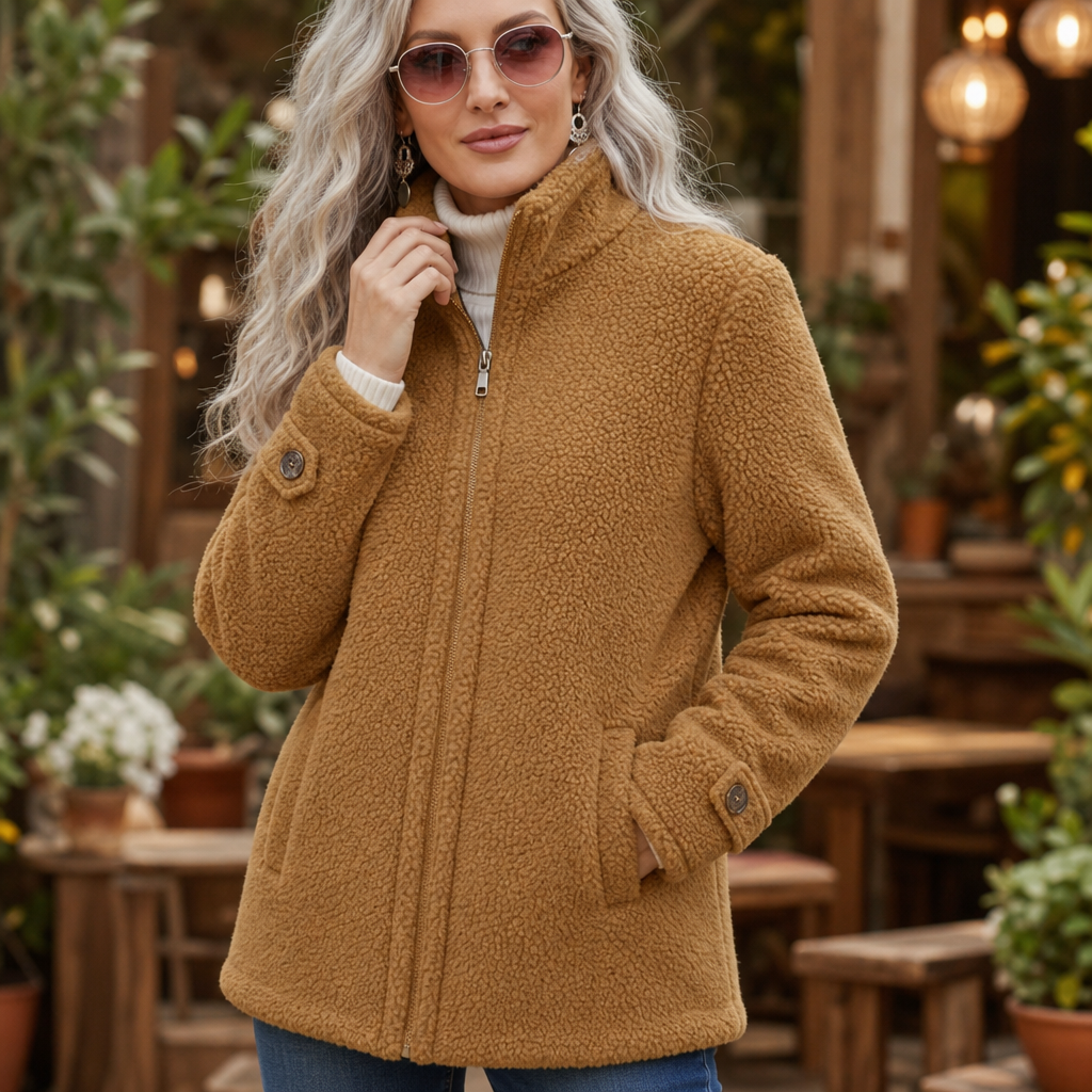 Wrapfield Stand Collar Zip Jacket - Women's Fleece Jacket