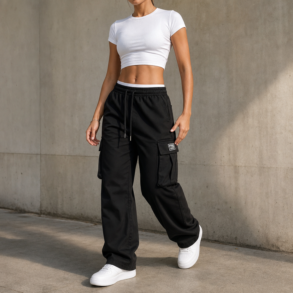 Easeway Cargo Pants - Women's Relaxed Straight Leg Cargo