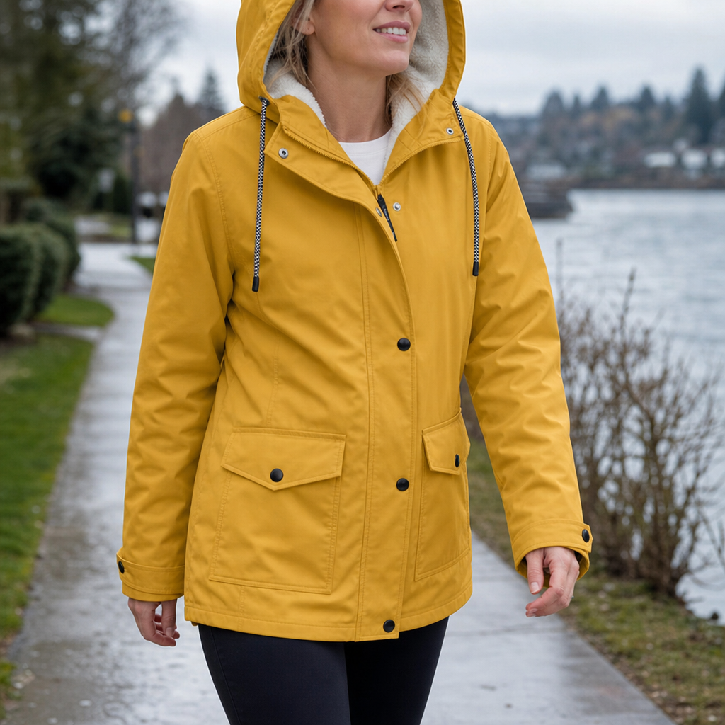 Cozynara Fleece-Lined Jacket - Windproof Women's Coat