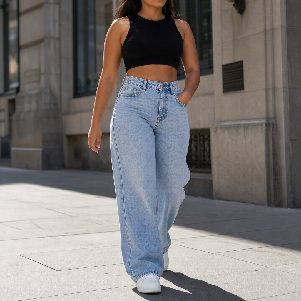 Vela Straight Jeans - High Rise Relaxed Women's Jeans