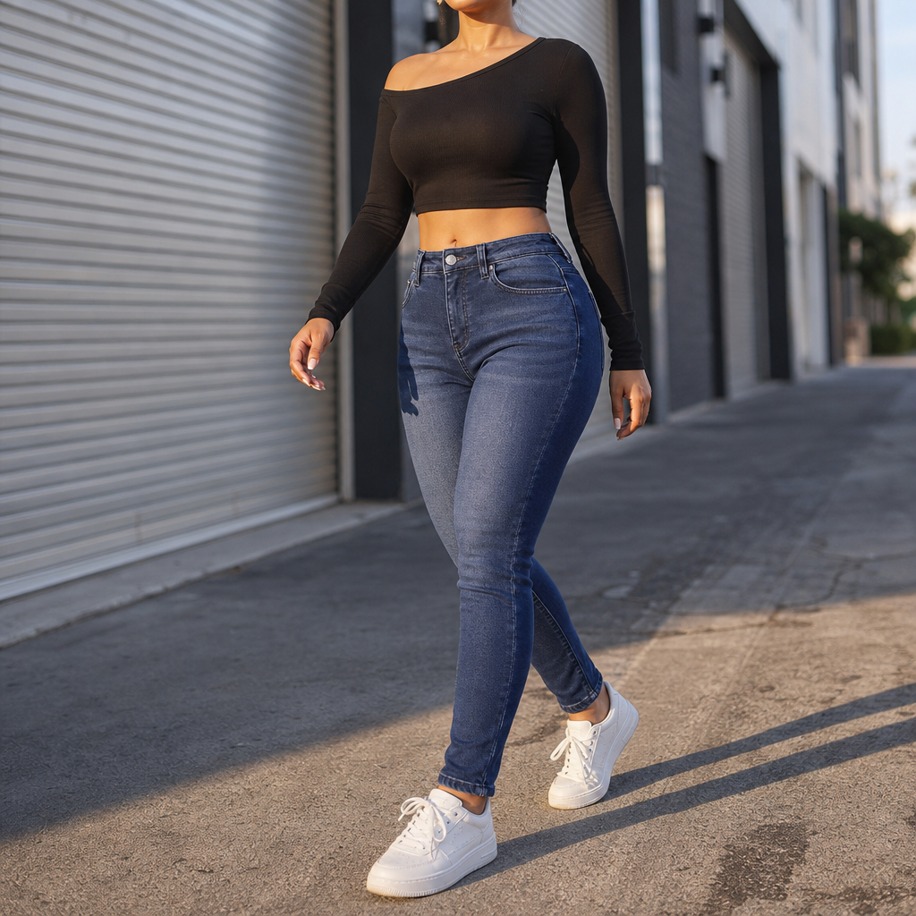 Plushden Skinny Jeans - Fleece Lined Women's Winter Jeans