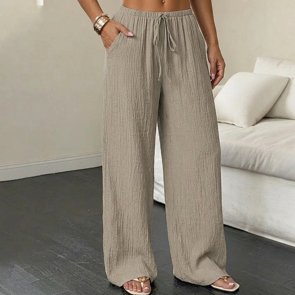 Waverly Crinkle Wide Leg Pants - Women's Trousers