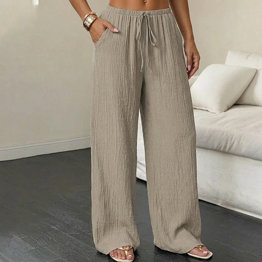 Waverly Crinkle Wide Leg Pants - Women's Trousers