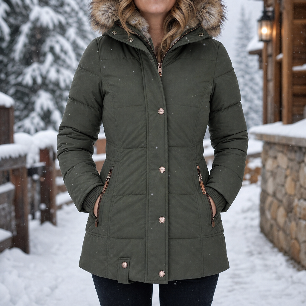 Quilvara Quilted Hooded Jacket - Fitted Women's Puffer