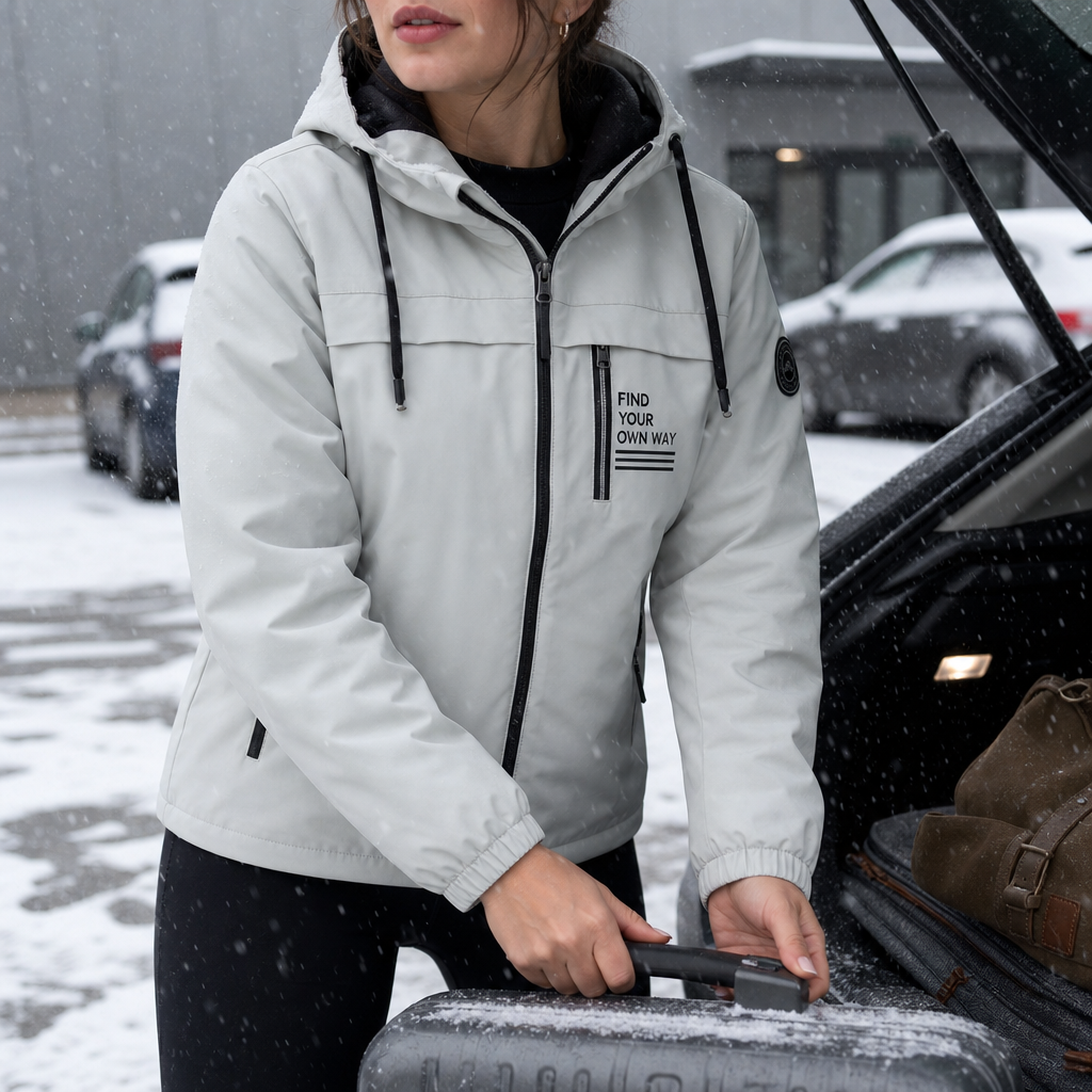 Trailhaven Windbreaker - Fleece-Lined Women's Hooded Jacket