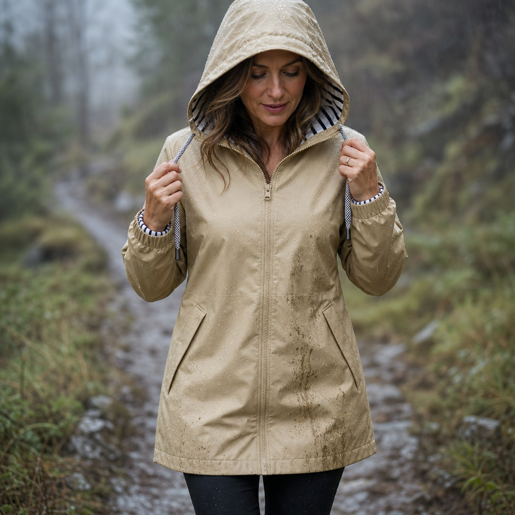 Rainfell Hooded Rain Jacket - Women's Packable Raincoat