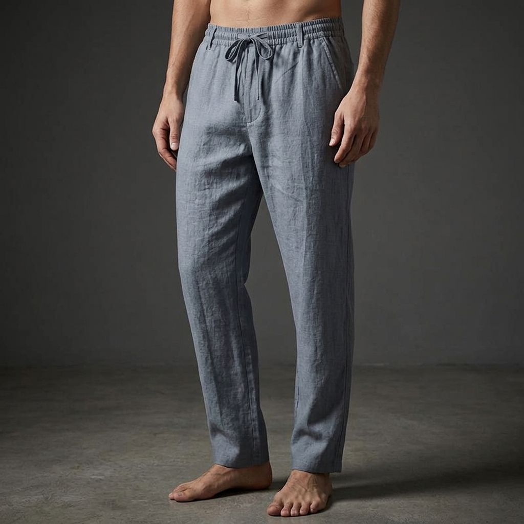 Montego Linen Trouser - Men's Tailored Linen Trousers