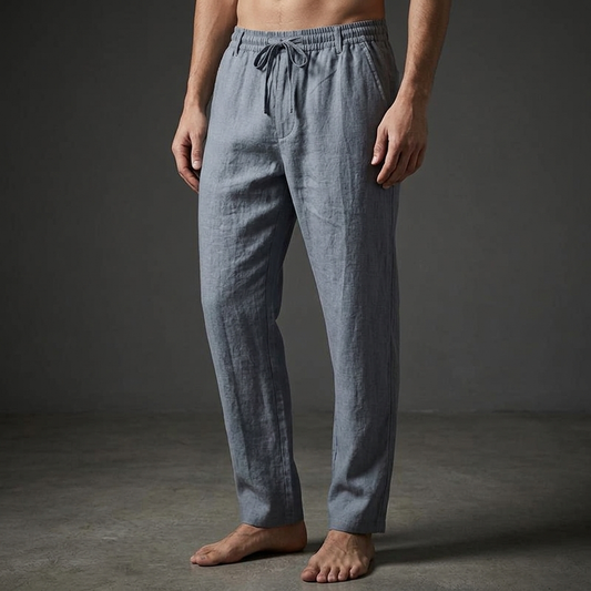 Montego Linen Trouser - Men's Tailored Linen Trousers