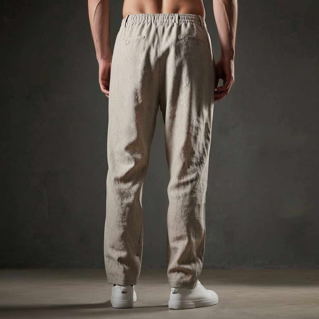 Montego Linen Trouser - Men's Tailored Linen Trousers