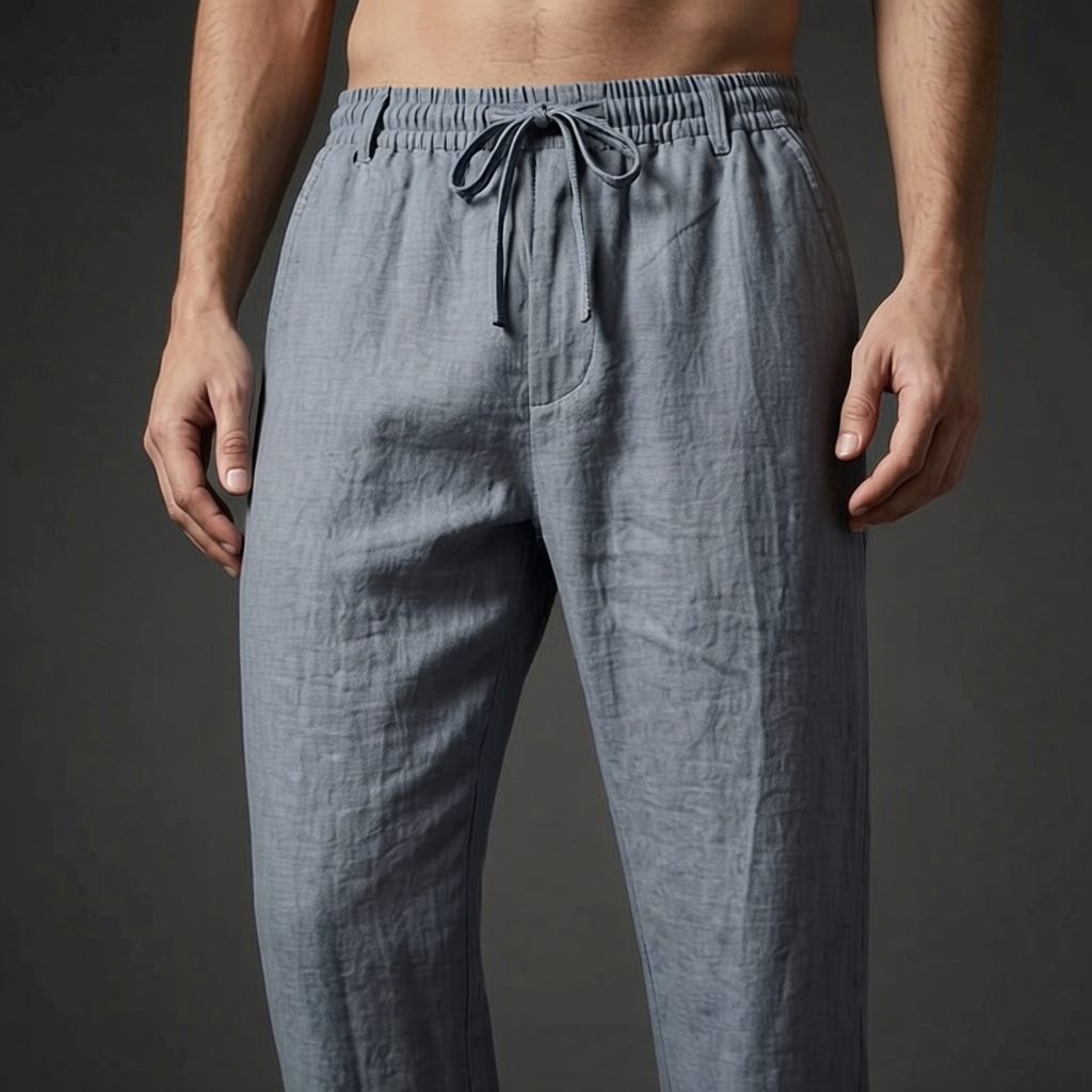 Montego Linen Trouser - Men's Tailored Linen Trousers