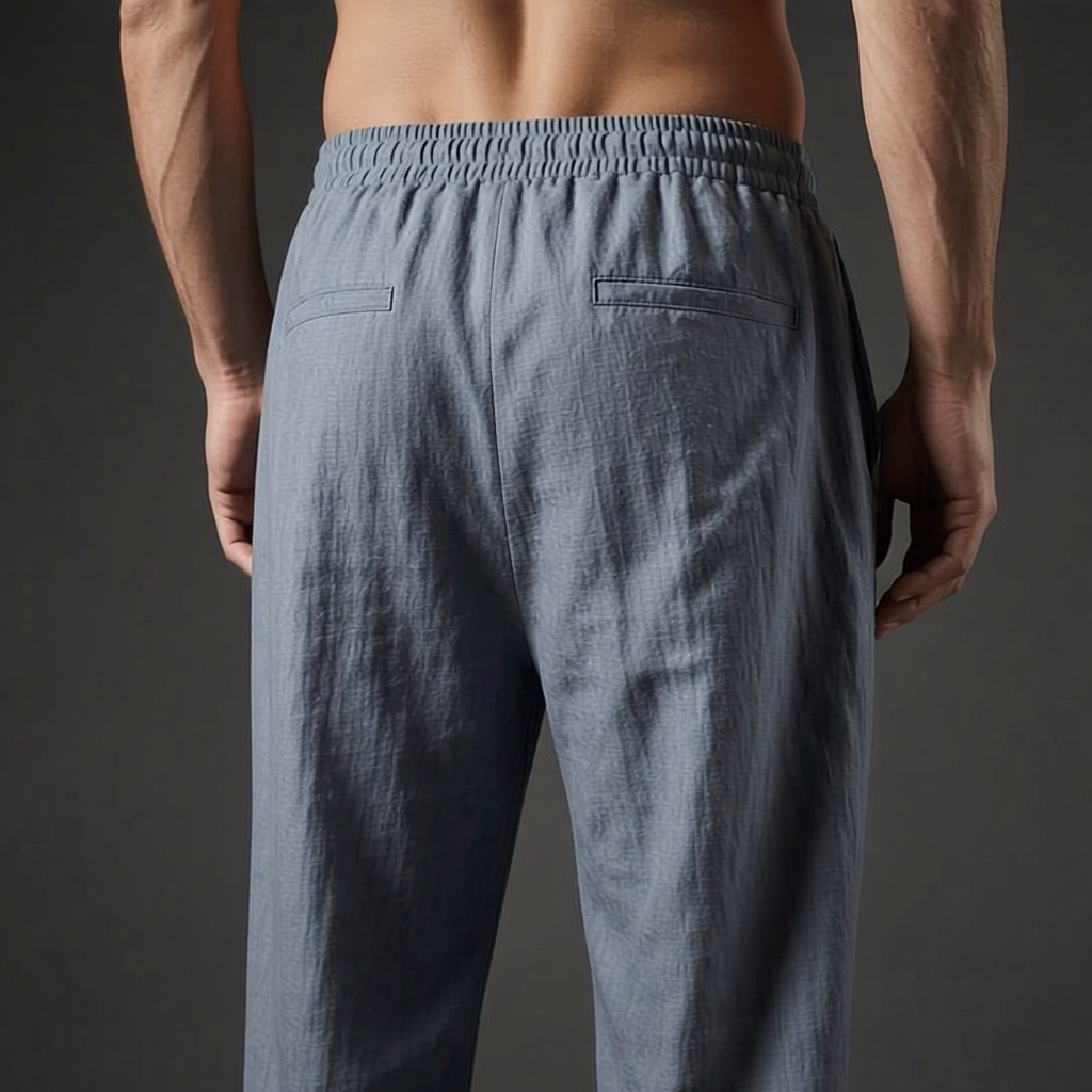 Montego Linen Trouser - Men's Tailored Linen Trousers