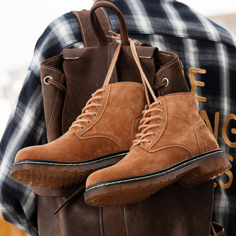 Highland Suede Boots - Men's Lace Up Suede Boots