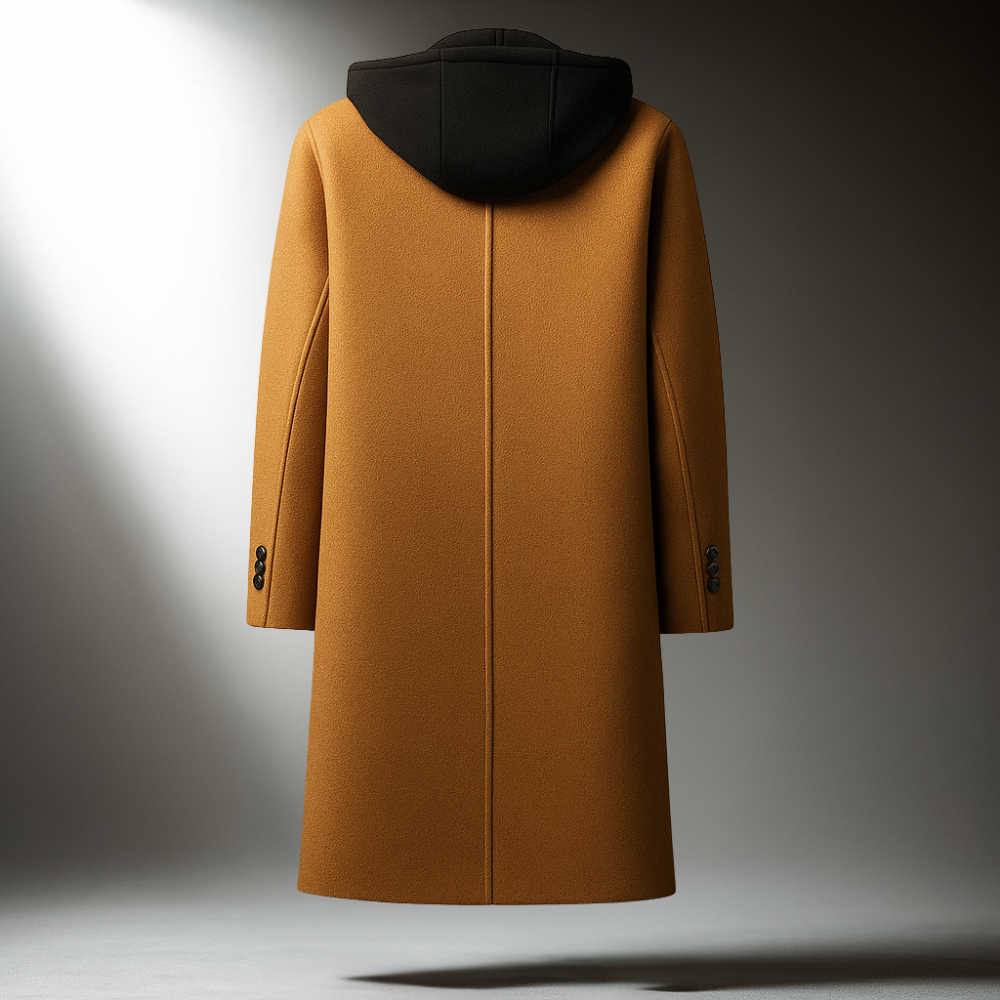 Delmar Wool Overcoat - Hooded Men's Wool Blend Coat
