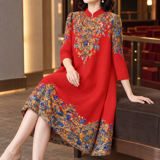 Sidonie-Claire Ornate A-Line Dress - Women's Print Dress