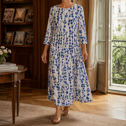 Honora-Pearl Floral Midi Dress - Women's Occasion Dress
