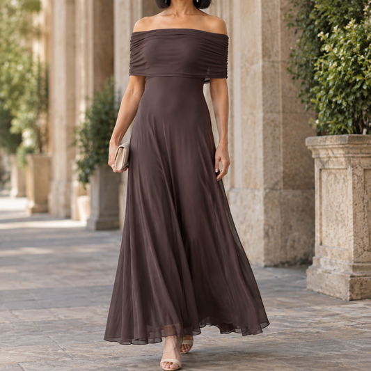 Sylvie-Elise Bardot Maxi Dress - Off-Shoulder Women's