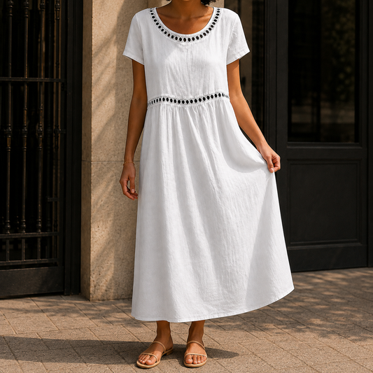 Valentina-Claire Empire Dress - Women's Midi Dress