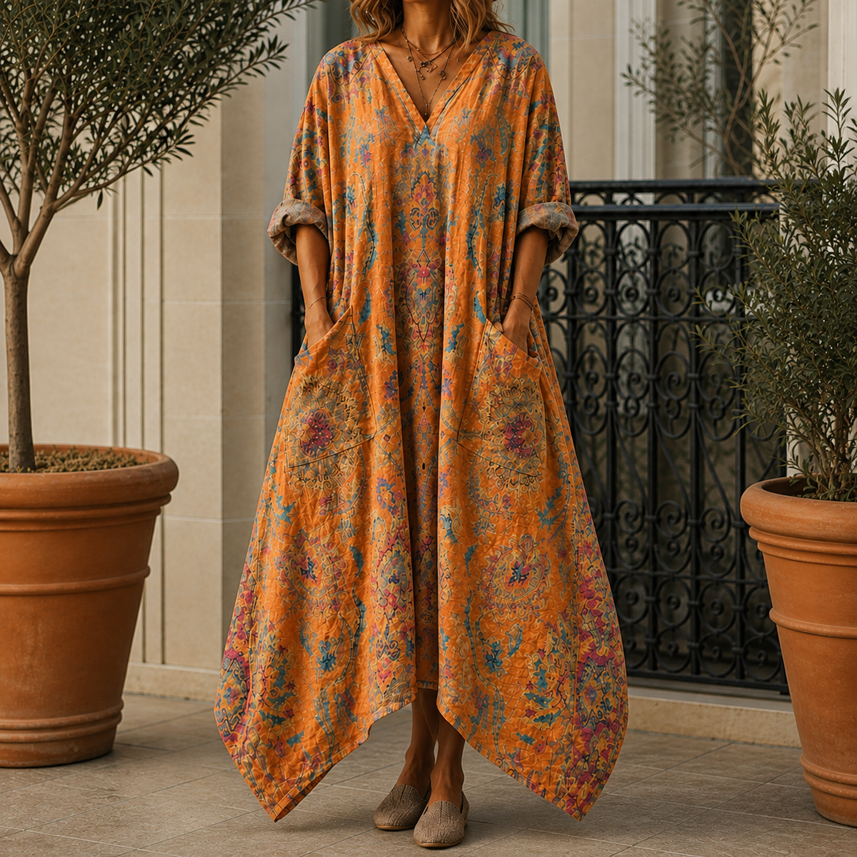 Cosima-Louise Balloon Hem Dress - Women's Pocket Dress